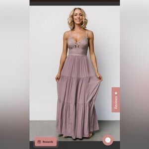 Baltic Born Purple Spaghetti Strap Maxi Dress